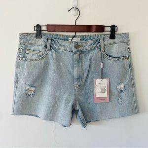 Avec Les Filles Long Denim Shorts (30)